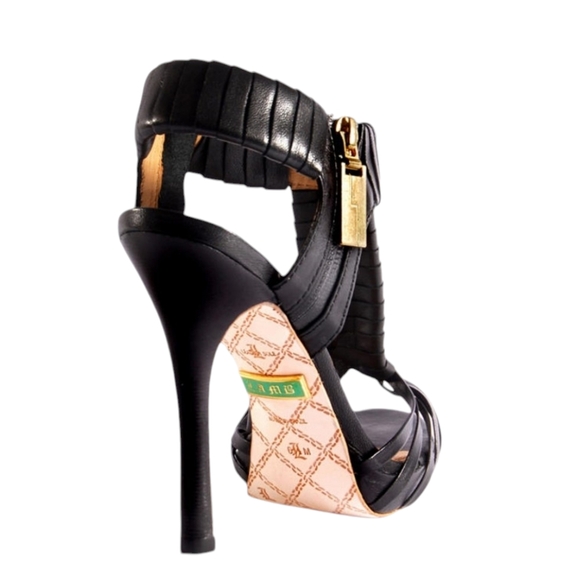 L.A.M.B. Zada Strappy Heels Shoes 6 - Picture 4 of 5